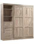 Modubox Pur Full Murphy Wall Bed and 1 Storage Unit with Drawers (84”), image 34