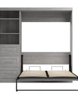 Modubox Pur Full Murphy Wall Bed and 1 Storage Unit with Drawers (84”), image 48