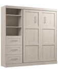 Modubox Pur Full Murphy Wall Bed and 1 Storage Unit with Drawers (84”), image 59