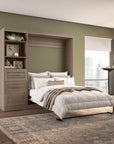 Modubox Pur Full Murphy Wall Bed and 1 Storage Unit with Drawers (84”), image 68