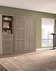Modubox Pur Full Murphy Wall Bed and 1 Storage Unit with Drawers (84”), image 69