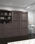 Modubox Pur Full Murphy Wall Bed and Storage Unit with Drawers (95W), image 2