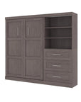 Modubox Pur Full Murphy Wall Bed and Storage Unit with Drawers (95W), image 4