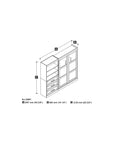 Modubox Pur Full Murphy Wall Bed and Storage Unit with Drawers (95W), image 7