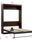 Modubox Pur Full Size Murphy Wall Bed, image 23