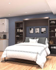 Modubox Pur Queen Murphy Wall Bed and 2 Storage Units (115W), image 2