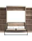 Modubox Pur Queen Murphy Wall Bed and 2 Storage Units (115W), image 32