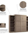 Modubox Pur Queen Murphy Wall Bed and 2 Storage Units (115W), image 73