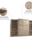 Modubox Pur Queen Murphy Wall Bed and 2 Storage Units (136”), image 31