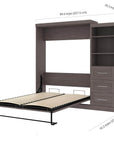 Modubox Pur Queen Murphy Wall Bed and Storage Unit with Drawers (90W), image 6