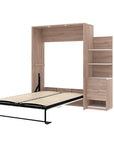 Modubox Cielo Full Murphy Wall Bed with Storage Cabinet (79W), image 3