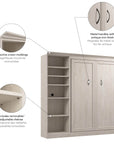 Modubox Versatile Full Murphy Wall Bed and 1 Storage Unit, image 28
