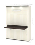 Modubox Lumina Full Murphy Wall Bed with Desk, image 5