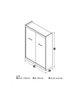 Modubox Nebula Full Murphy Bed and a Sofa White, image 6