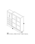 Modubox Pur Queen Murphy Wall Bed and 1 Storage Unit with Drawers (101”), image 16