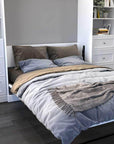 Modubox Versatile 115" Queen Size Murphy Wall Bed with 2 Storage Units, image 2