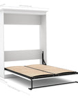 Modubox Versatile Full Murphy Wall Bed and 1 Storage Unit, image 4