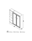 Modubox Versatile Full Murphy Wall Bed and 1 Storage Unit, image 8