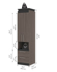 Modubox Orion 20"W Storage Cabinet with Pull Out Shelf, image 22