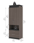 Modubox Orion 30"W Storage Cabinet with Pull Out Shelf, image 22