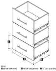 Modubox Nebula 3 Drawer Set for 25" Storage Unit, image 3
