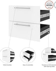 Modubox Orion 2 Drawer Set For Orion 20"W Narrow Shelving Unit, image 4