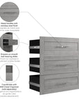 Modubox Pur 3 Drawer Set for Pur 36W Closet Organizer, image 14