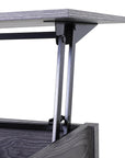 Aosom 39 Inch Modern Rectangular Lift Top Coffee Table with Storage, image 9
