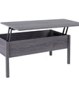 Aosom 39 Inch Modern Rectangular Lift Top Coffee Table with Storage, image 2
