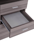 Aosom Industrial Style Office Computer Desk with Reversible 3 Drawer Filing Cabinet, image 9