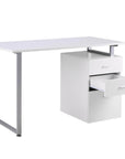 Aosom Industrial Style Office Computer Desk with Reversible 3 Drawer Filing Cabinet, image 13