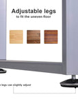 Aosom Industrial Style Office Computer Desk with Reversible 3 Drawer Filing Cabinet, image 6