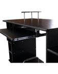 Aosom 59.8 Inch Computer Laptop Desk with Drawer Shelf in Black, image 7