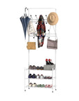 Aosom Entryway Heavy Duty Metal Coat and Shoe Rack Hall Tree, image 2