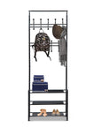 Aosom Entryway Heavy Duty Metal Coat and Shoe Rack Hall Tree, image 13
