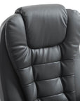 Aosom High Back Heated Massage Swivel Executive Office Chair in Faux Leather, image 13