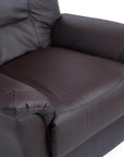 Aosom Brown Faux Leather Power Lift Reclining Chair with Remote Control, image 10