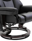 Aosom 10 Vibration Point Massage Reclining Chair and Ottoman in Faux Leather, image 15