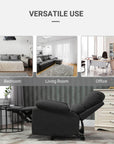 Aosom Linen Reclining Chair with Plush Padded Back, image 7