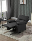 Aosom Linen Reclining Chair with Plush Padded Back, image 1