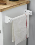 Aosom Portable Kitchen Island Trolley Cart with Spice and Towel Rack in White, image 9