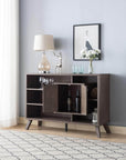 Brassex Inc. Multi Tier Buffett Server with 2 Storage Cabinets, image 3