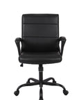 Brassex Inc. Adjustable Height Upholstered Office Chair, image 1
