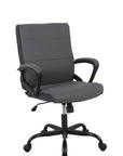 Brassex Inc. Adjustable Height Upholstered Office Chair, image 11
