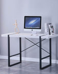 Brassex Inc. Alexis Desk with Metal Frame, image 2