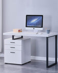 Brassex Inc. Verona Desk with 3 Storage Drawers, image 2