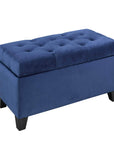 Brassex Inc. Padded Tufted Storage Ottoman, image 3
