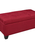 Brassex Inc. Padded Tufted Storage Ottoman, image 6