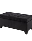 Brassex Inc. Padded Tufted Storage Ottoman, image 2