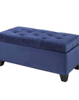 Brassex Inc. Padded Tufted Storage Ottoman, image 4